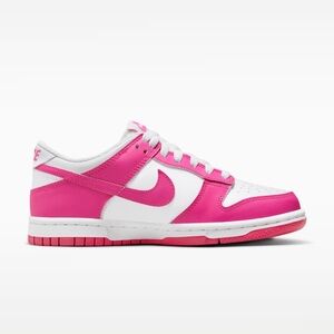 Nike Vibrant Pink and White Low-Tops